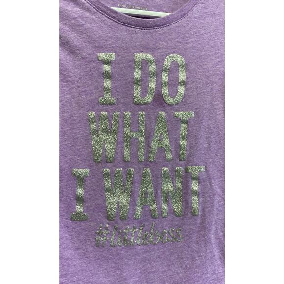 Children’s Place “I Do what I Want #Littleboss” Long Sleeve Girls Tee Size 3T - Picture 2 of 10